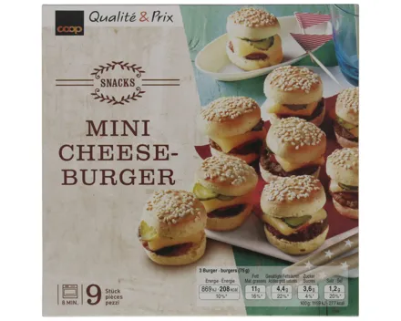 Mini Cheeseburger 9x25g 2x 225g