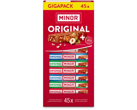Minor Schokoladenriegel 45x22g