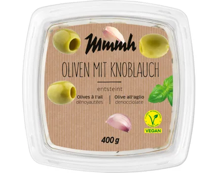 Mmmh Oliven mit Knoblauch