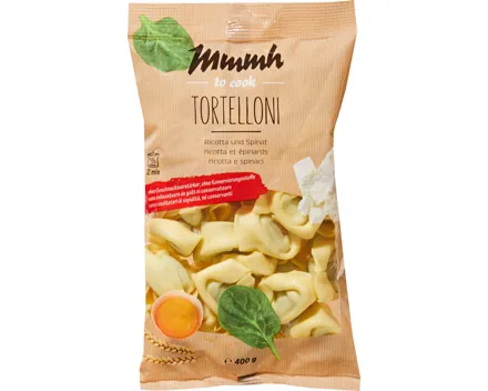 Mmmh Tortelloni Ricotta und Spinat