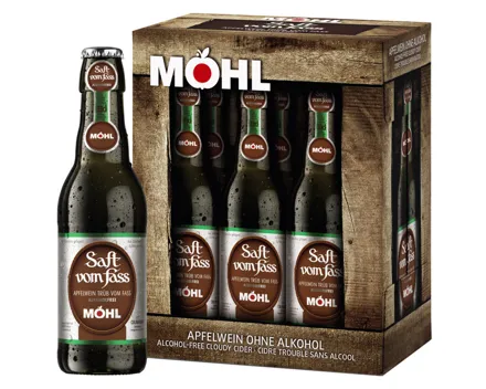 Möhl Saft vom Fass Alkoholfrei 6x33cl