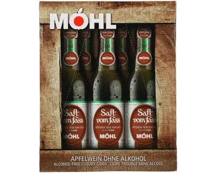 Möhl Saft vom Fass Alkoholfrei 6x33cl