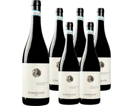 Montepulciano d'Abruzzo DOP Ciavolich 6x 75cl (2022) – Rotwein, Italien (0.75l)