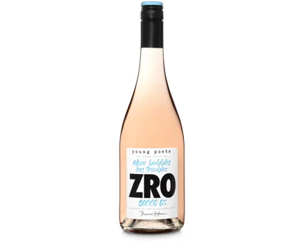 More bubbles less troubles, ZRO Rose Secco 0%, alkoholfrei Young Poets – Schaumwein, Deutschland (0.75l)