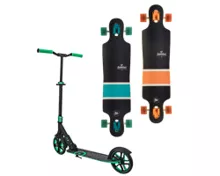 MOTION SLIDE Longboard, 38-Zoll und City Scooter Speedy 200mm