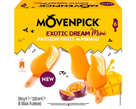 Mövenpick Exotic Dream Glace Passion Fruit & Mango mini