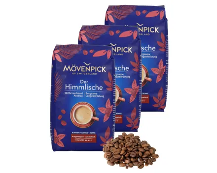 Mövenpick Himmlische Bohnenkaffee 3x 500g