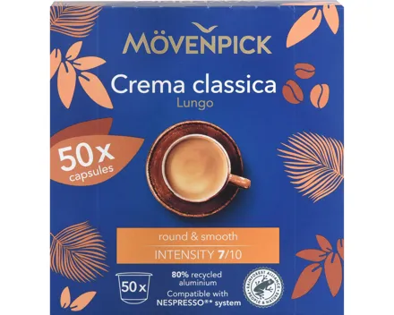 Mövenpick Kaffee Lungo Crema 50 Kapseln