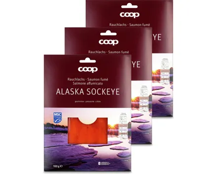 MSC Rauchlachs Sockeye 3x100g