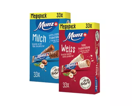 Munz Prügeli Mega-Pack Milch / weiss / Haselnuss