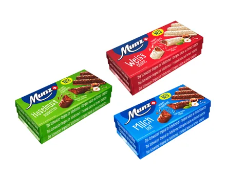 Munz Tafelschokolade Branche Trio
