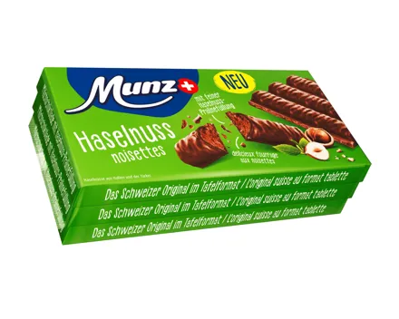 Munz Tafelschokolade Branche Trio