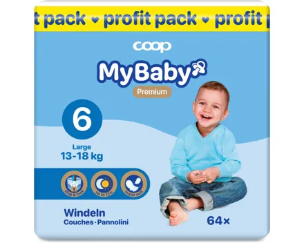 My Baby 6 Large 13-18 kg Profit Pack 64 Stück