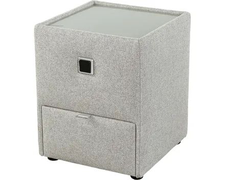 Nachttisch Carla, 42,5 x 53 x 45 cm beige