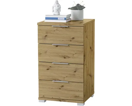 Nachttisch Dormo, artisan Eiche 4 Schubladen
