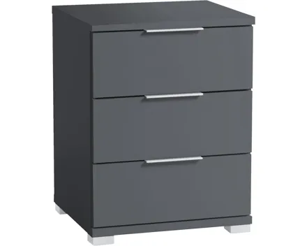 Nachttisch Smilla Dekor Graphit-Optik 46 x 61 x 42 cm