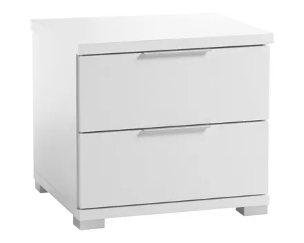 Nachttisch Smilla Dekor weiss 46 x 43 x 42 cm