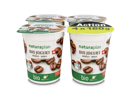 Naruraplan Bio Fairtrade Joghurt Mokka 4x180g