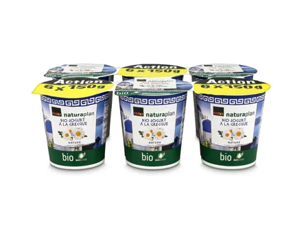 Natura Plan Bio Jog à la grecque Nature 6x150g