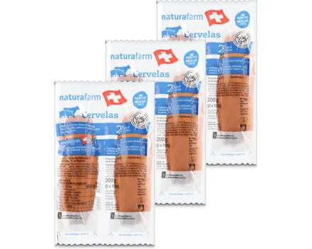 Naturafarm Cervelas 1 Paar 3x 200g
