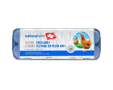 Naturafarm Eier aus Freilandhaltung 53g+ 12 Stück