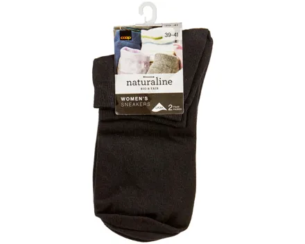 Naturaline Damen Sneaker Basic Duo Schwarz 39 - 41