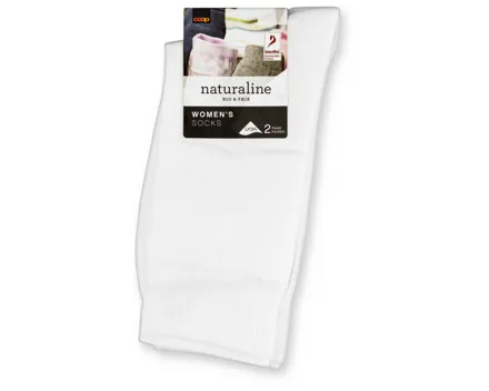 Naturaline Damen Socken Glatt Duo Weiss 39 - 41