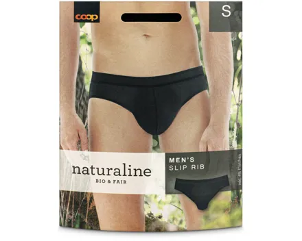 Naturaline Herren Slip Schwarz S