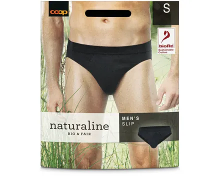 Naturaline Herren Slip Schwarz S