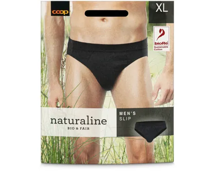 Naturaline Herren Slip Schwarz XL