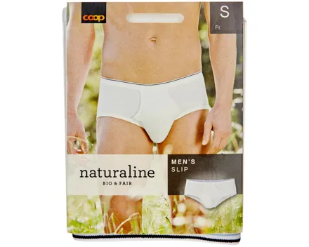Naturaline Herren Slip weiss S