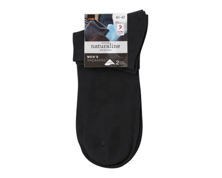 Naturaline Herren Sneaker Casual Duo Schwarz 40 - 42