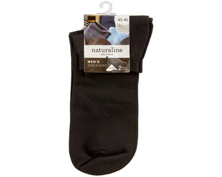 Naturaline Herren Sneaker Casual Duo Schwarz 43 - 45