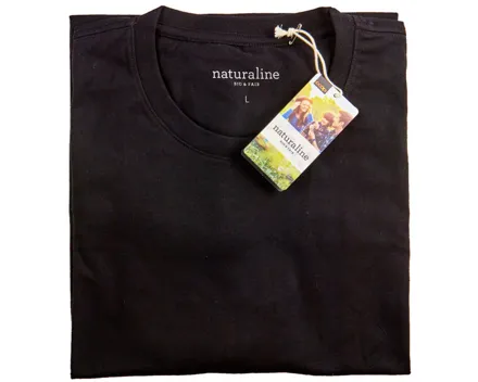 Naturaline Herren T-Shirt Kurzarm schwarz L