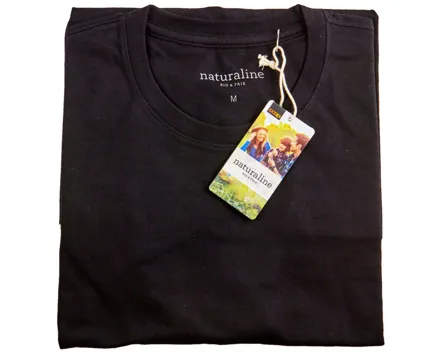 Naturaline Herren T-Shirt Kurzarm schwarz M