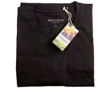 Naturaline Herren T-Shirt Kurzarm schwarz XL