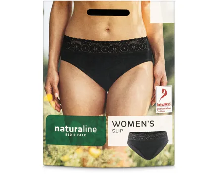 Naturaline Texti lDamen Panty schwarz L