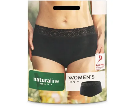 Naturaline Textil Damen Panty schwarz XL