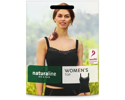 Naturaline Textil Damen Shirt schwarz L