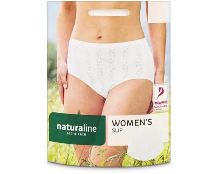 Naturaline Textil Damen Slip weiss L