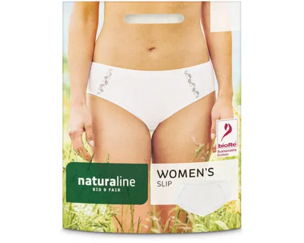 Naturaline Textil Damen Slip weiss L