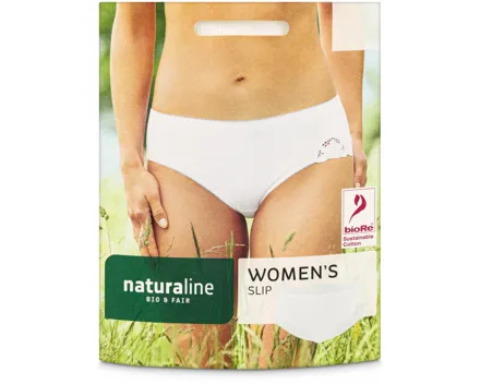 Naturaline Textil Damen Slip weiss L
