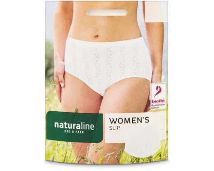 Naturaline Textil Damen Slip weiss M
