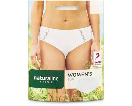 Naturaline Textil Damen Slip weiss M