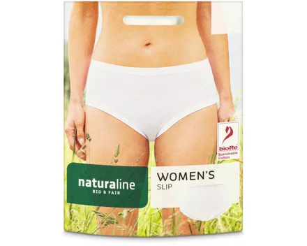 Naturaline Textil Damen Slip weiss M