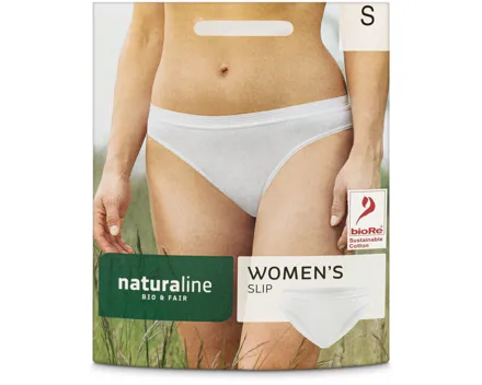 Naturaline Textil Damen Slip weiss S