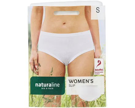 Naturaline Textil Damen Slip weiss S