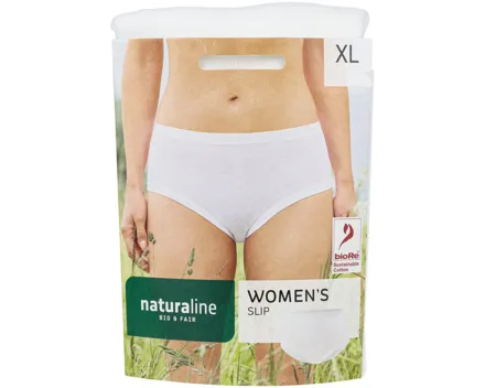 Naturaline Textil Damen Slip weiss XL