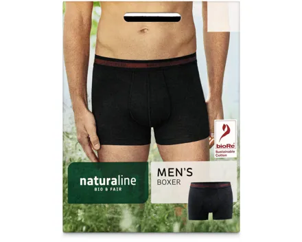 Naturaline Textil Herren Boxer schwarz L