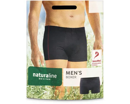 Naturaline Textil Herren Boxer schwarz L